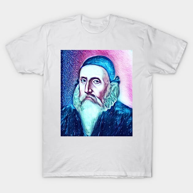 John Dee Snowy Portrait | John Dee Artwork 13 T-Shirt by JustLit